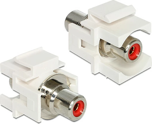 Adapter Keystone DeLOCK 86305, RCA-RCA, i kuq