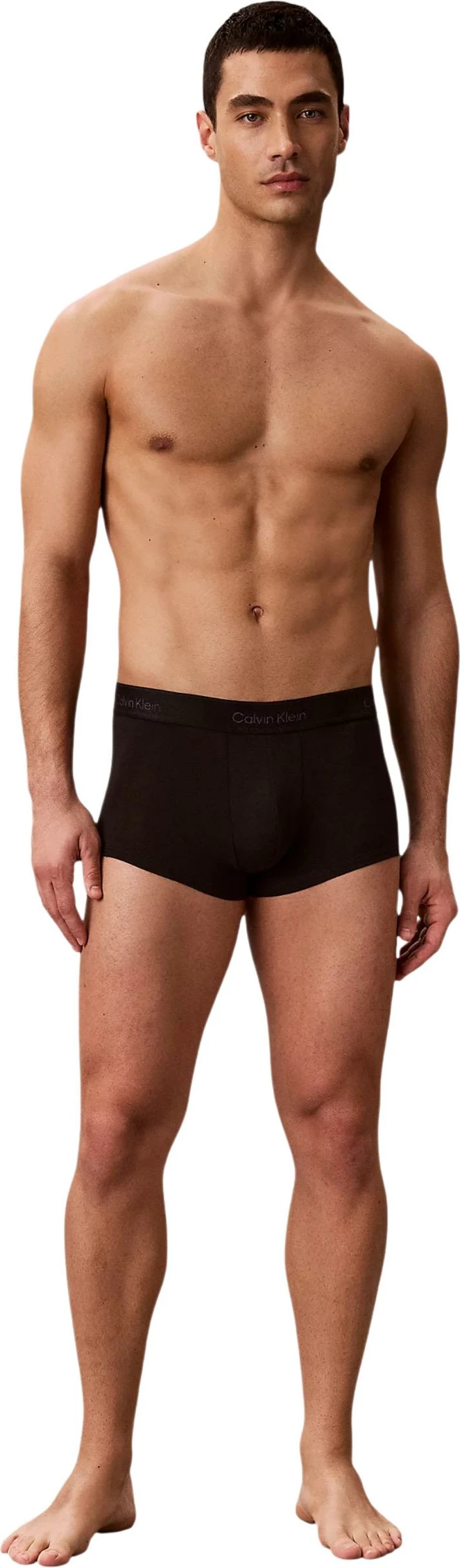 Të brendshme trunk low-rise për meshkuj Calvin Klein Underwear LV00NB4389, zezë-vjollcë [Madhësia: XS]