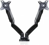 Mbajtës tavoline për 2 monitorë ART RAMM L-16GD, 13-27", Metal, i zi