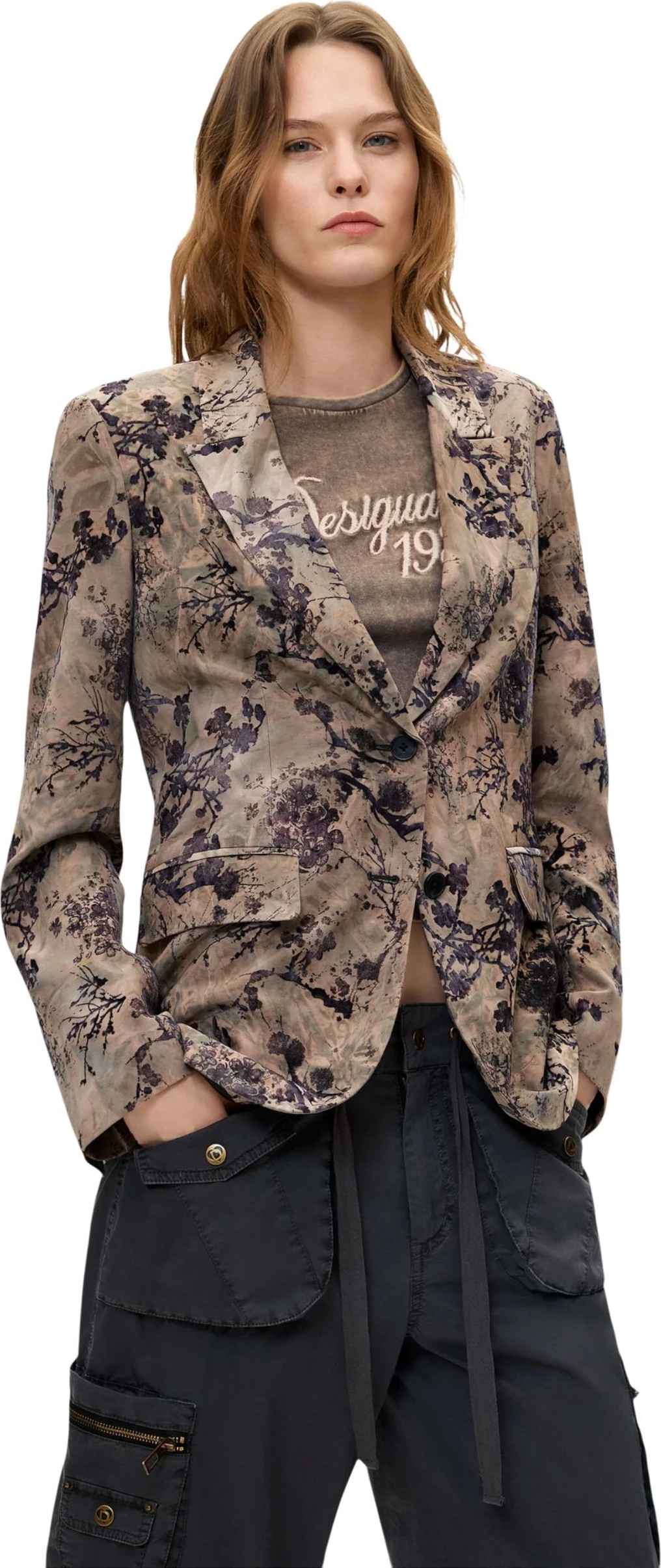 Blazer për femra Desigual AME_CHERRIE 26WWEW45, e zezë [Madhësia: M]