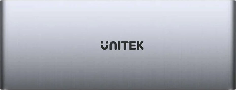 Splitter sinjali HDMI Unitek V1130A01-EU 4K 1 hyrje 2 dalje, argjendtë, set me adaptor 5V/1A