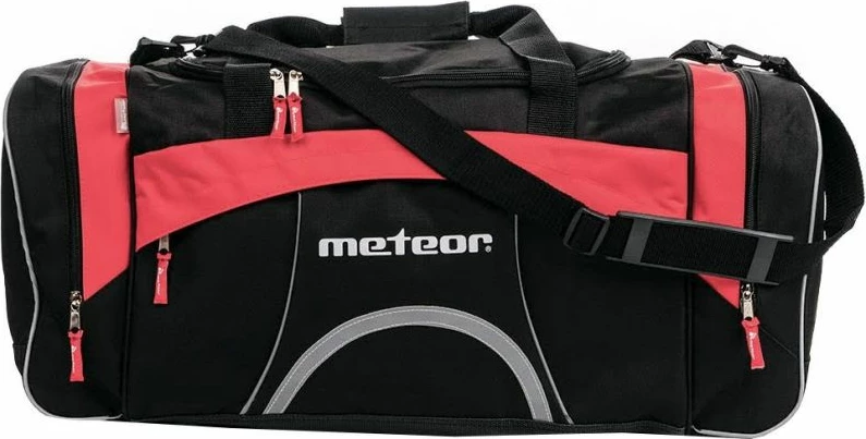 Çantë sportive Meteor për meshkuj/femra, e zezë me të kuqe