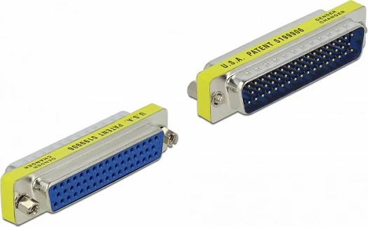 Adapter Port Saver DeLOCK D-Sub HD 50-pin mashkull në femër, kontakte të arta, argjend