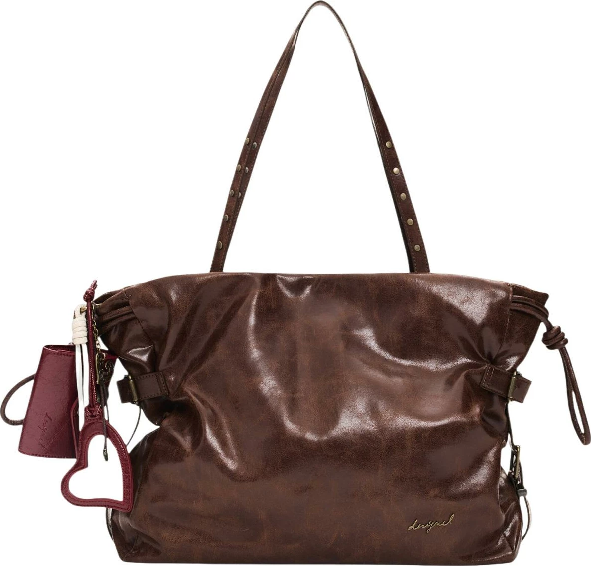 Çantë shopper për femra Desigual Galaxy Lifta 2.0 26WAXP93, kafe