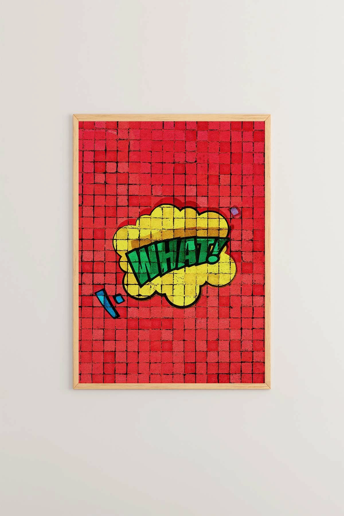 Pikturë dekorative me kornizë, Wallity, Popmosaıc7, shumëngjyrëshe, 33x48cm