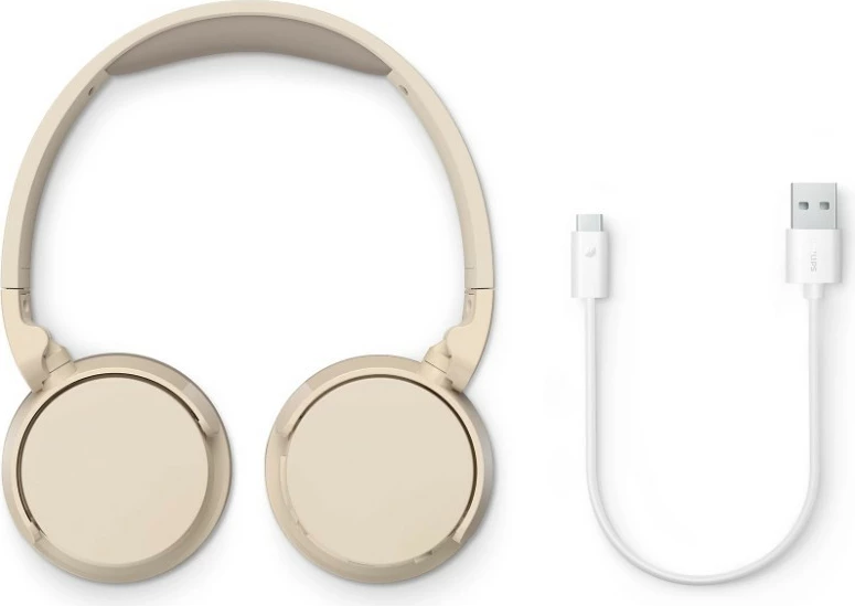 Kufje Philips TAH3209BG/00 Bluetooth on-ear, 25 orë bateri, bezhë