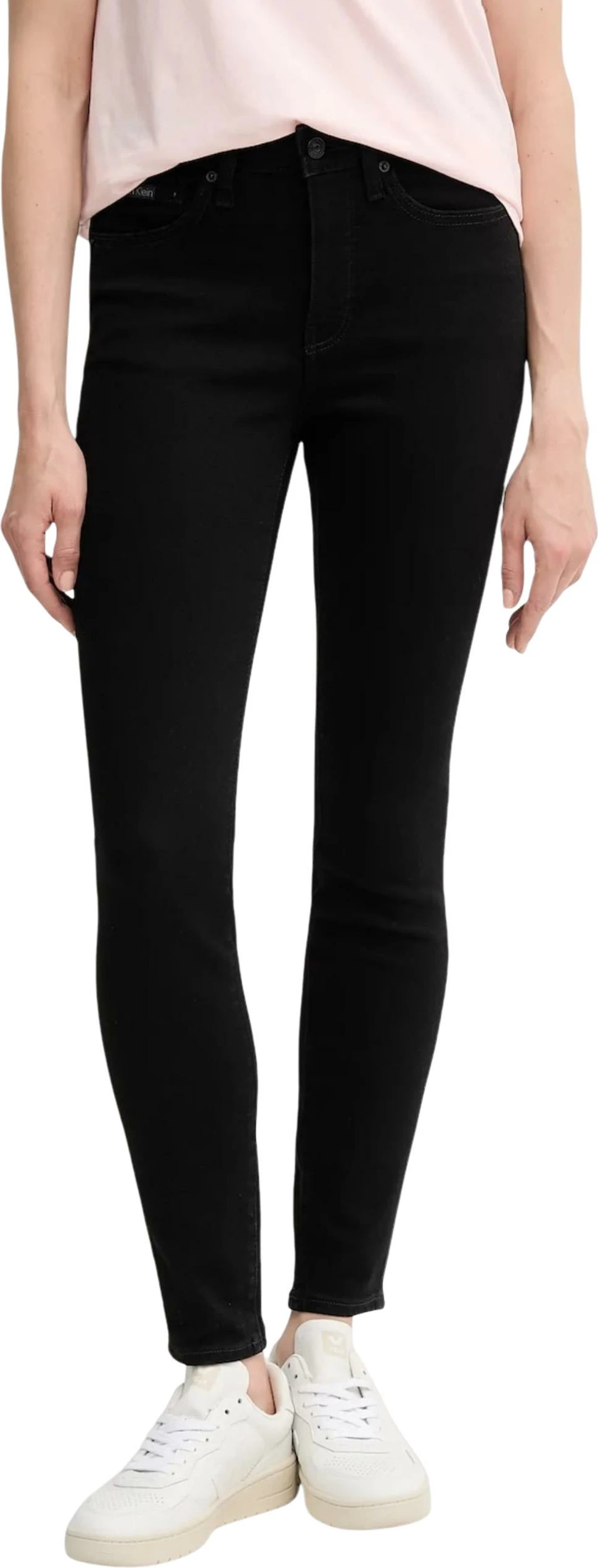 Xhinse për femra Calvin Klein Jeans Mid Rise Skinny LV047C777G, të zeza