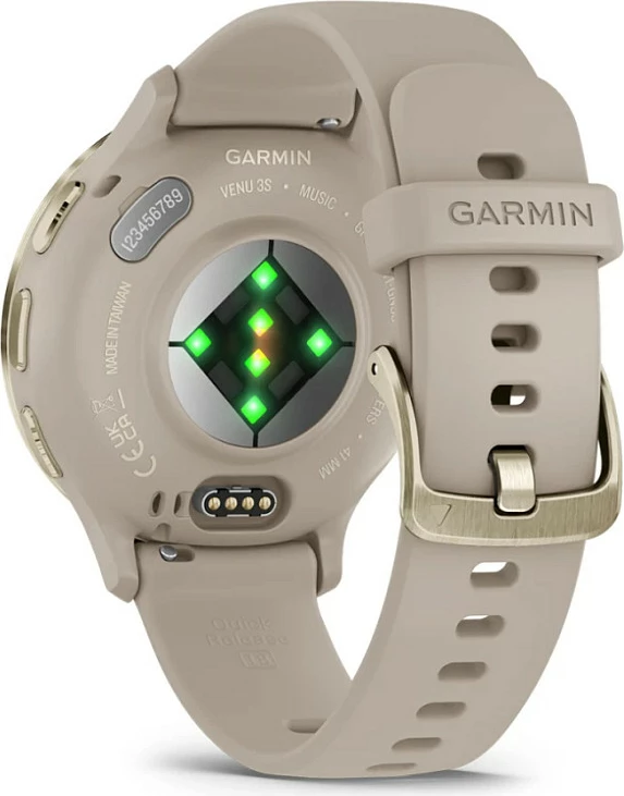Smartwatch Garmin Venu 3S, AMOLED 1.2", GPS, Wi‑Fi, rrip silikoni, gri