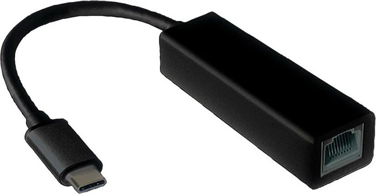 Adapter VALUE USB-C 3.2 Gen 2 në Gigabit Ethernet (1 Gbit/s), 0.1 m, i zi