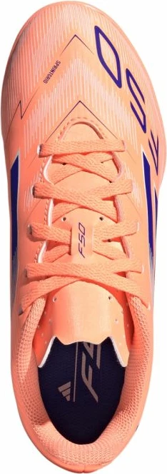 Atlete futbolli për fëmijë adidas F50, coral