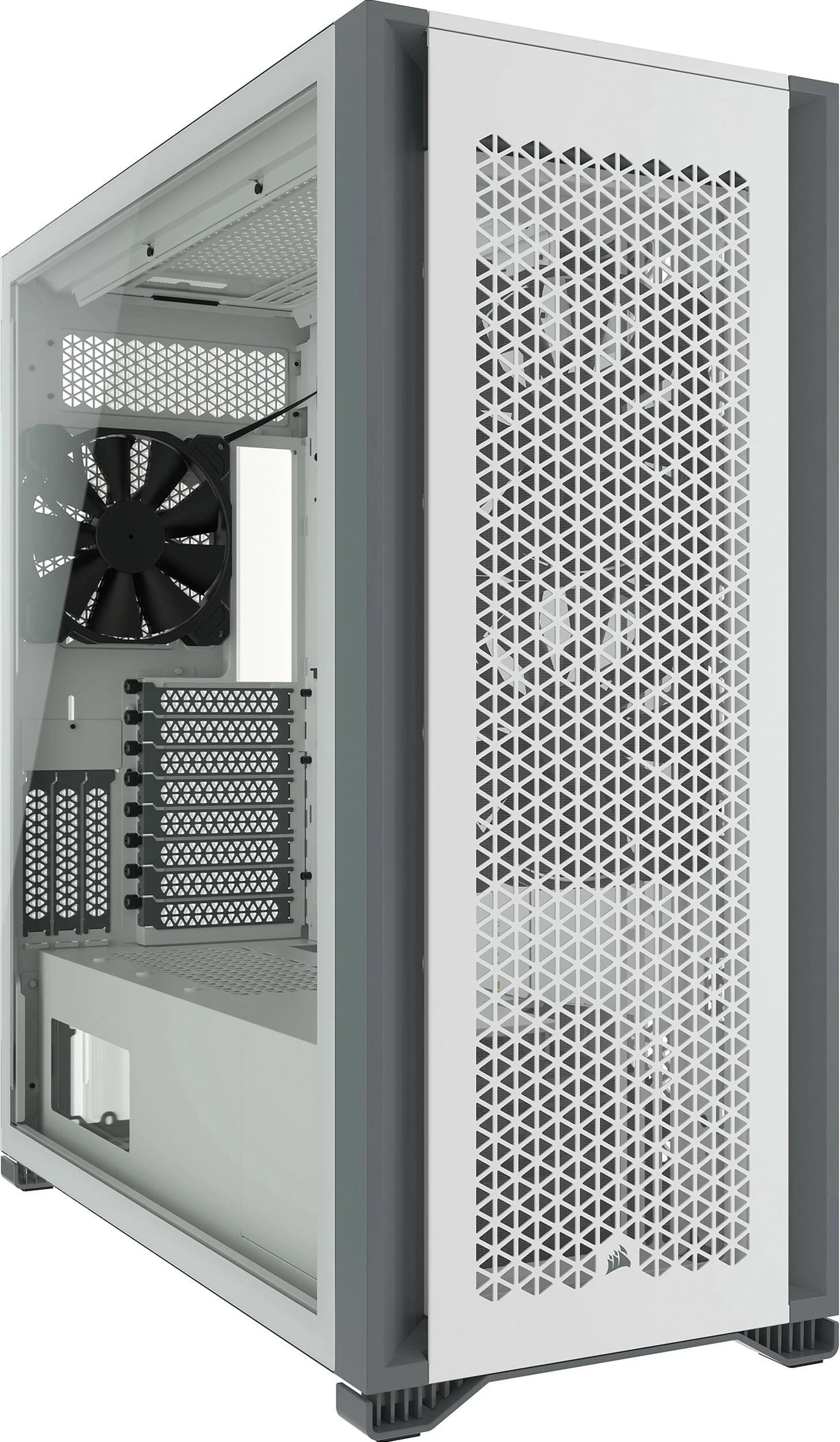 Kasë Corsair 7000D Airflow Full Tower, xham anësor, e bardhë