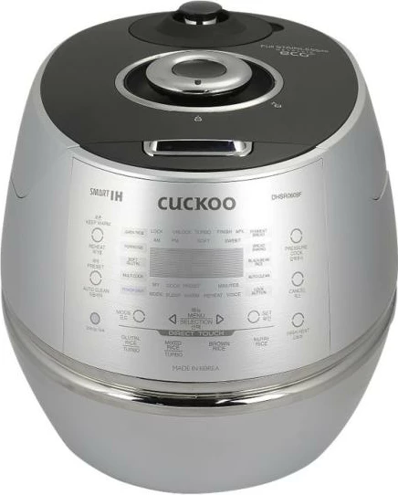 tenxhere elektrike për oriz, Cuckoo, CRP-DHSR0609F, 1080 ml me ekran, argjendtë/zi