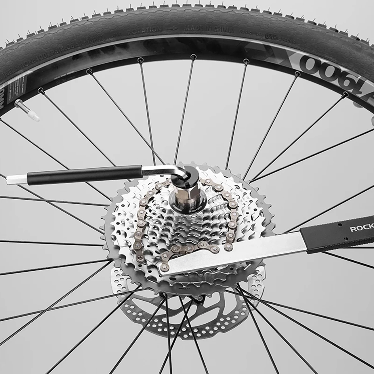 Set veglash për biçikletë Rockbros 43210810001, 44 pjesë, gri/zi