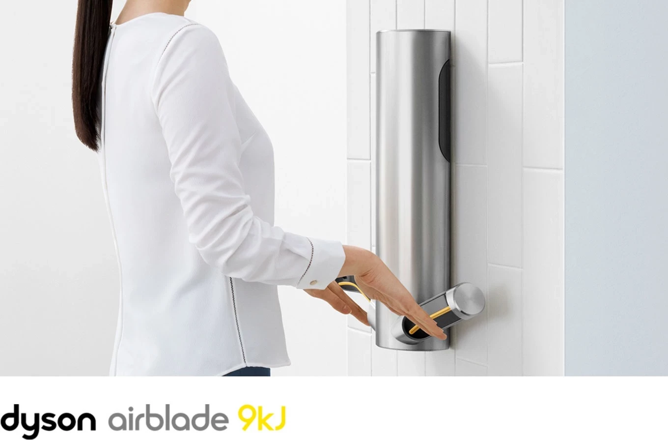 Tharëse duarësh Dyson Airblade 9KJ, Çelik inox 2