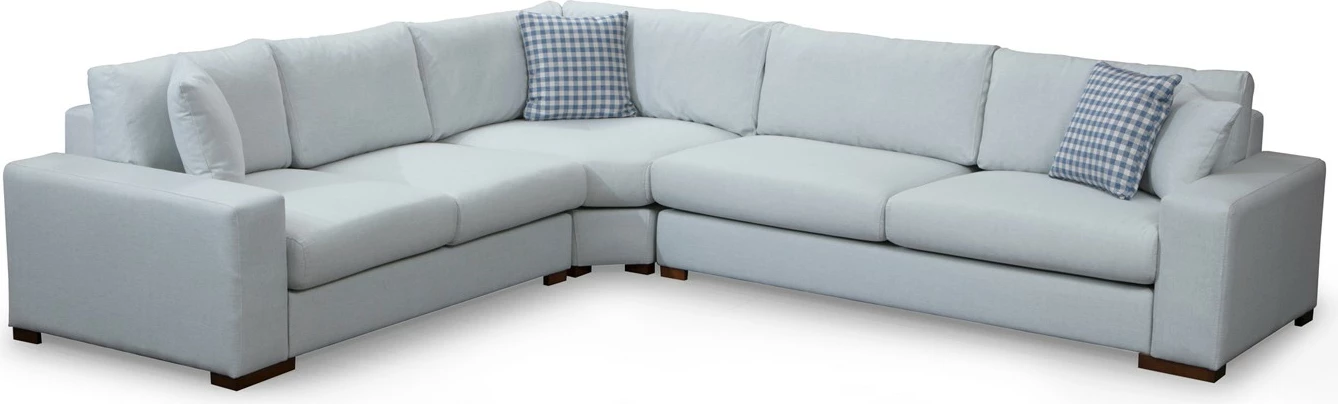 Këndare Atelier del Sofa, Loop 20, ngjyrë bezhë, këmbë druri arre, 282x322cm