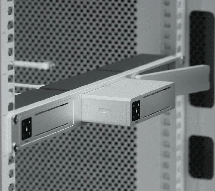Mbajtëse rack 1U Ubiquiti UniFi AI Key Rack Mount, alumin, e bardhë
