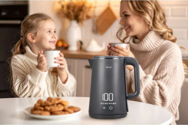 Çajnik pa kabllo ELDOM C515S ORRA, gri, 1.8L