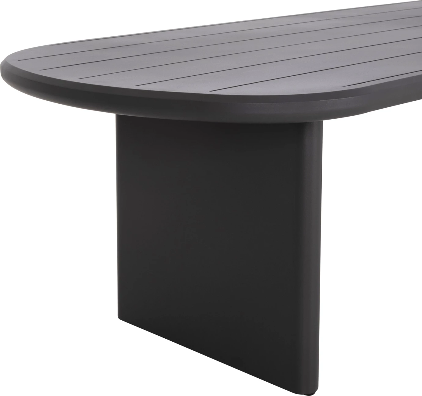 Tavolinë ovale për ngrënie jashtë, alumini gri, ABSOLUTION CD6464.01, 260x108x75cm