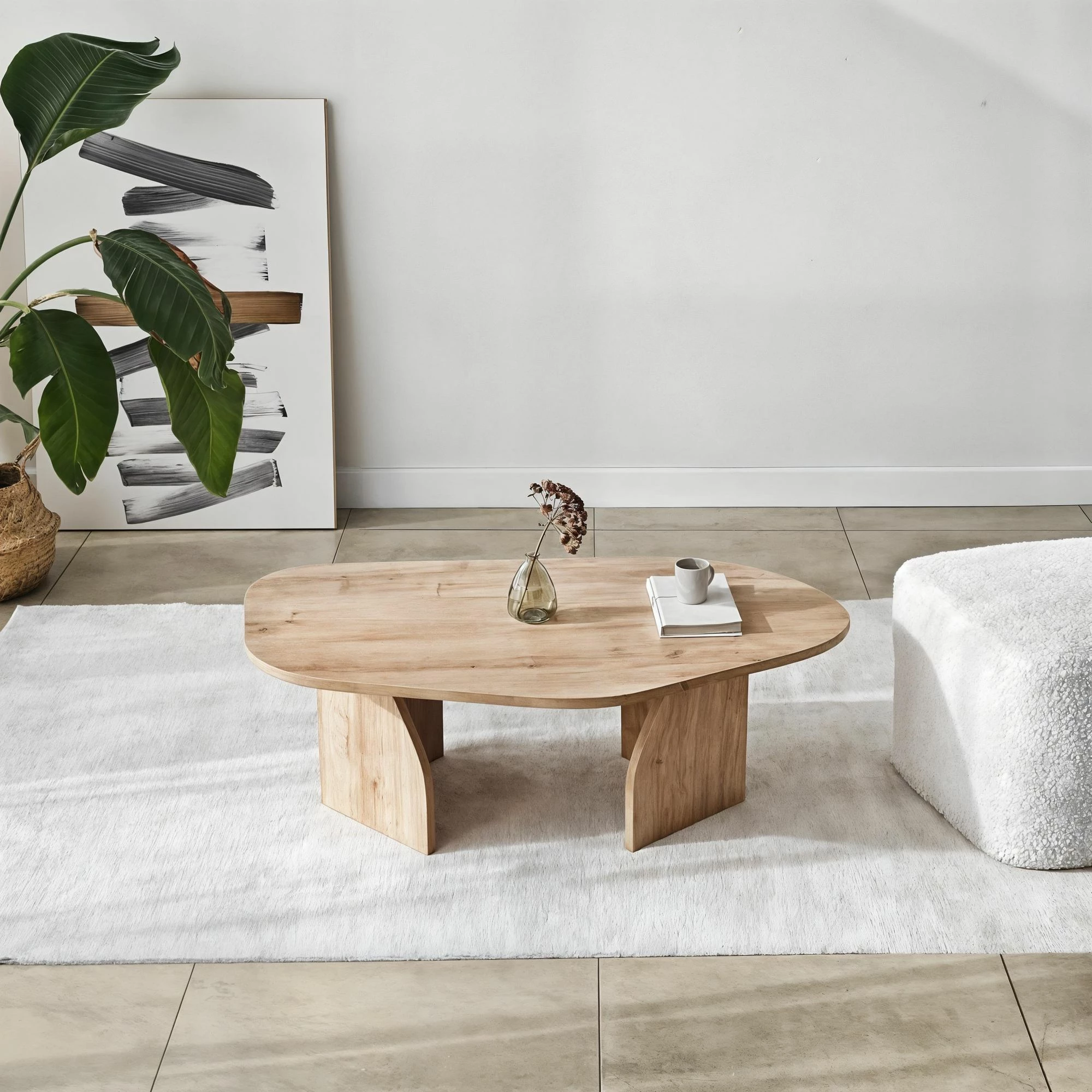 Tavolinë e ulët Hanah Home, ngjyrë lisi Sapphire Oak
