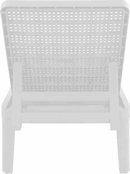 Shezlong Seagull, i bardhë, 191x55x29