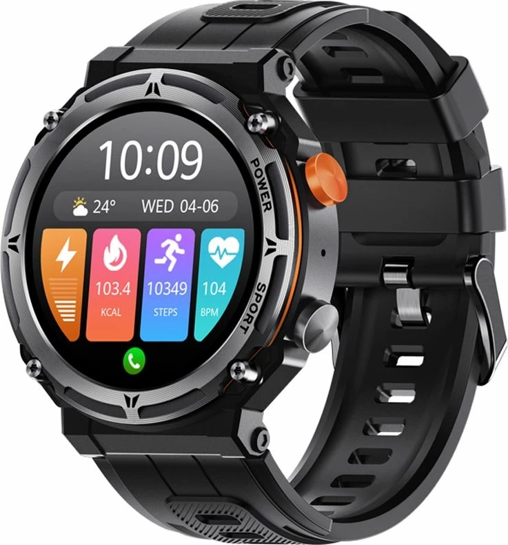 Smartwatch VELTORI për meshkuj, e zezë
