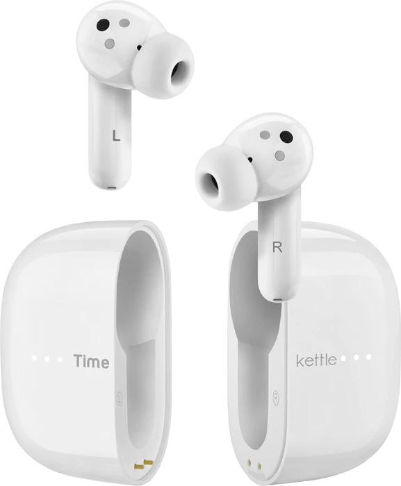 Kufje Timekettle M3 Offline, Bluetooth 5.2, ANC, përkthim offline, 43 gjuhë/96 aksente, IPX4, deri 25 orë, të bardha, set me kuti karikimi