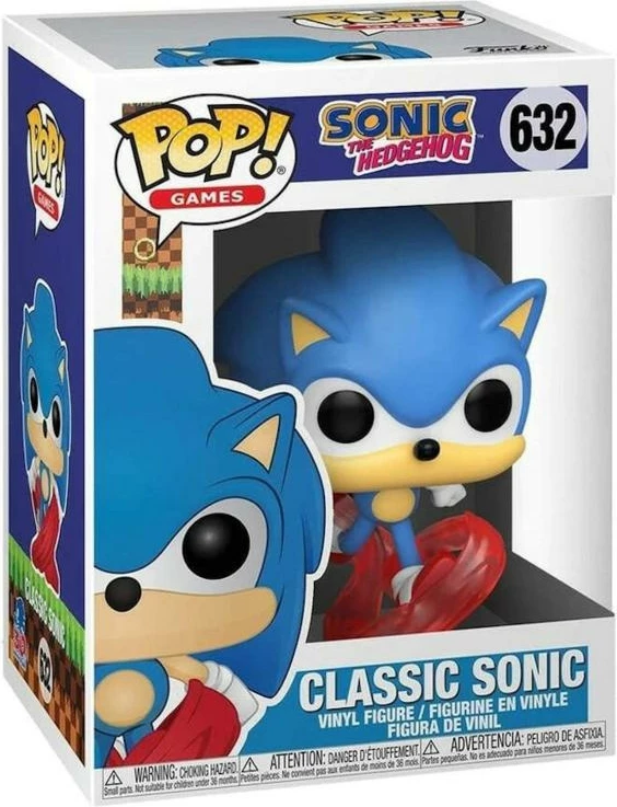 Figurë koleksionuese Funko Pocket Pop Sonic Classic, Sonic the Hedgehog, edicioni 30 vjetor