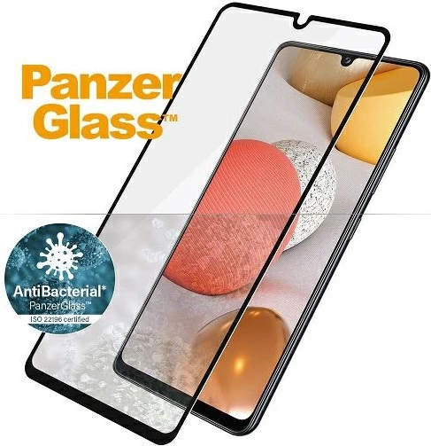 Xham i temperuar PanzerGlass E2E Super+ për Samsung Galaxy A42 5G, me kornizë të zezë