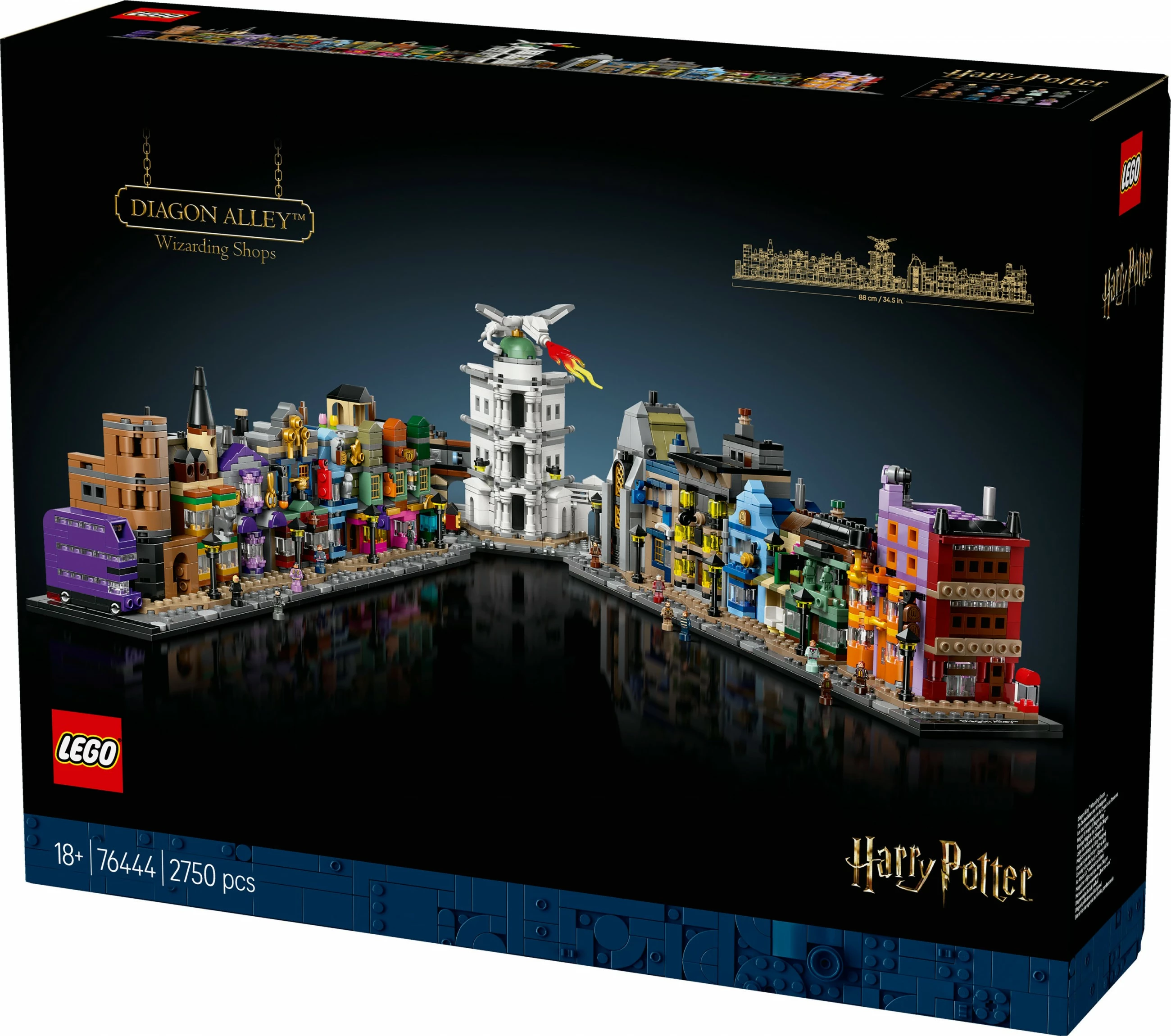 Set ndërtimi LEGO Harry Potter Die Zauberläden der Winkelgasse, shumëngjyrësh
