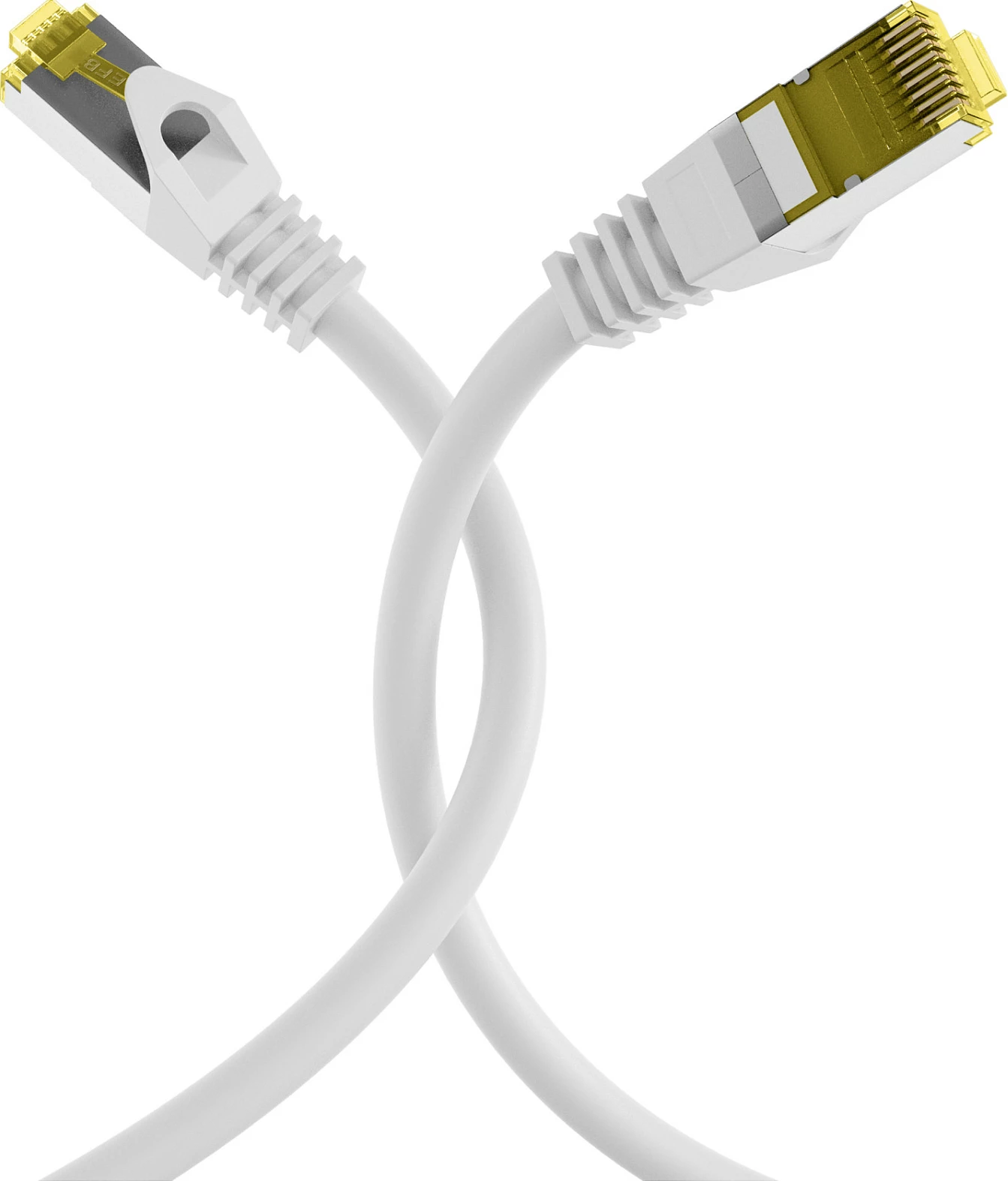 Kabllo rrjeti EFB Elektronik RJ45 Patch Cord Cat6a S/FTP 0.15m, e bardhë
