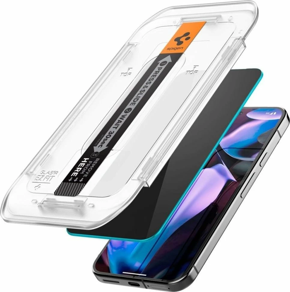 Xham i kalitur privatësie Spigen Glas.TR EZ FIT për Google Pixel 9/9 Pro 9H, 2 copë