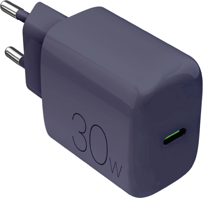 Karikues muri, Puro Pro Lite 30W, USB-C PD 30W, 1 port, prizë EU, gri