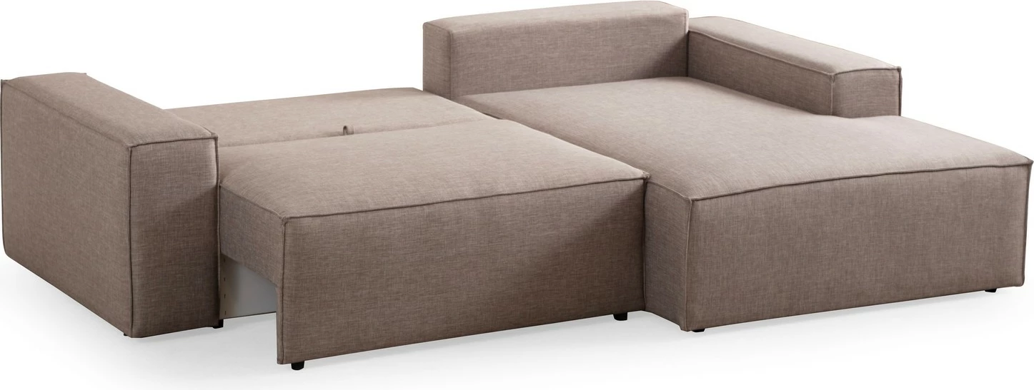 Kënd-sofë krevati Atelier del Sofa, kënd i djathtë, kafe