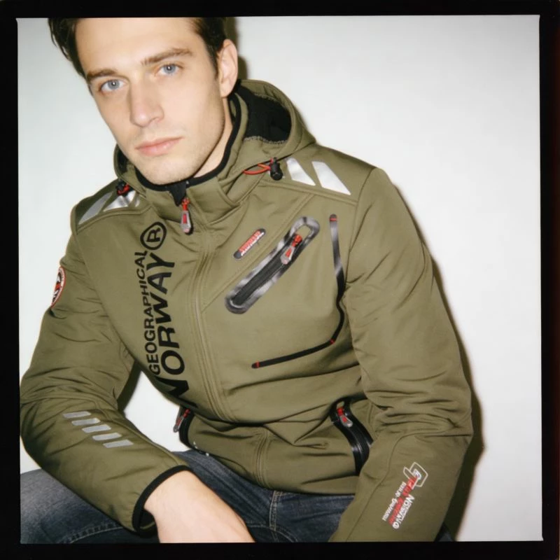 Jakne softshell për meshkuj Geographical Norway, kaki