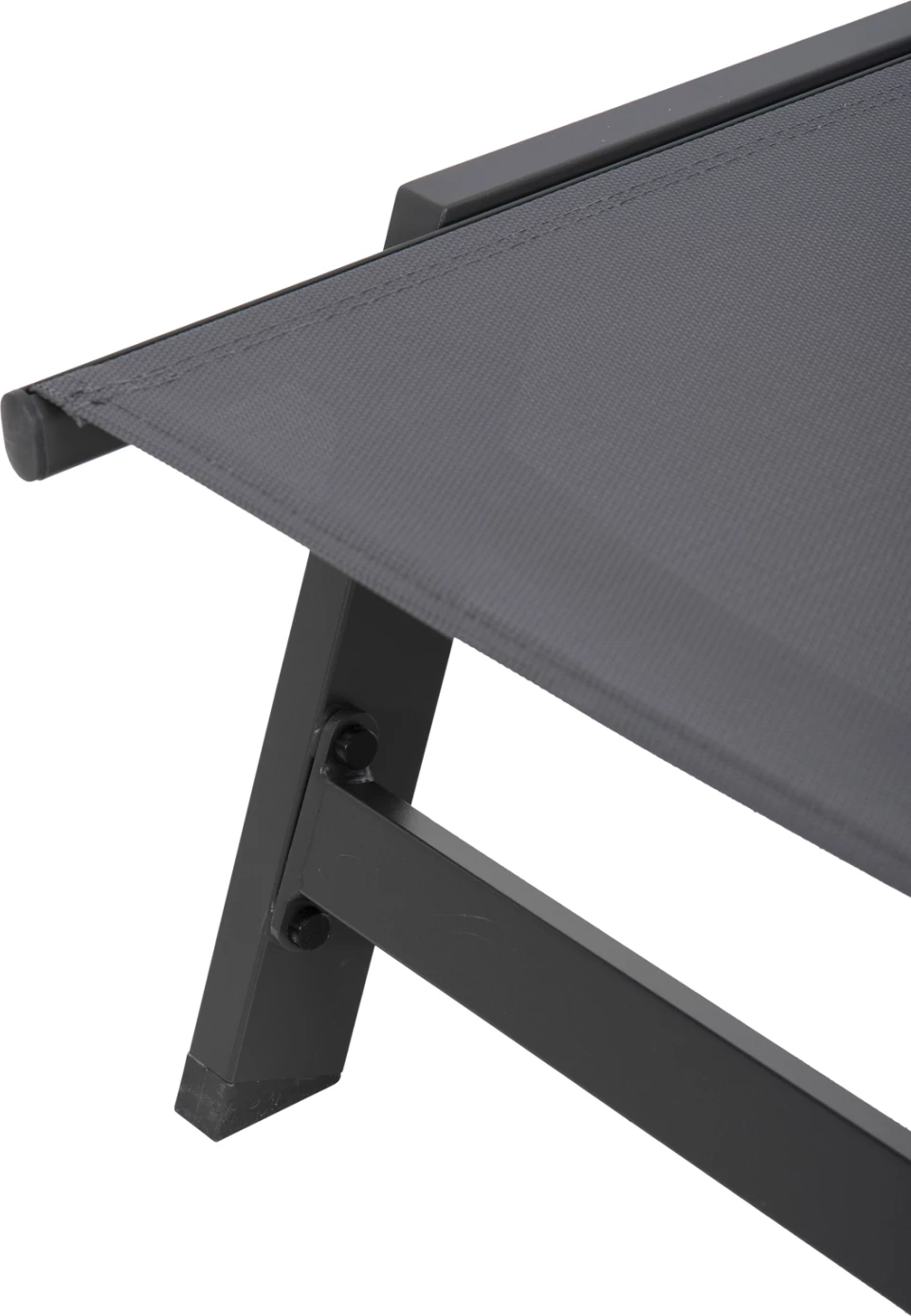 Shezlong alumini me mbështetëse koke RABIA FH5982.03 në antracit 191,5x60x89,5Hcm