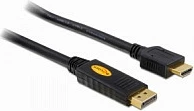 Kabllo DisplayPort në HDMI DeLOCK 82441, 5 m, 1920x1200@60Hz, e zezë