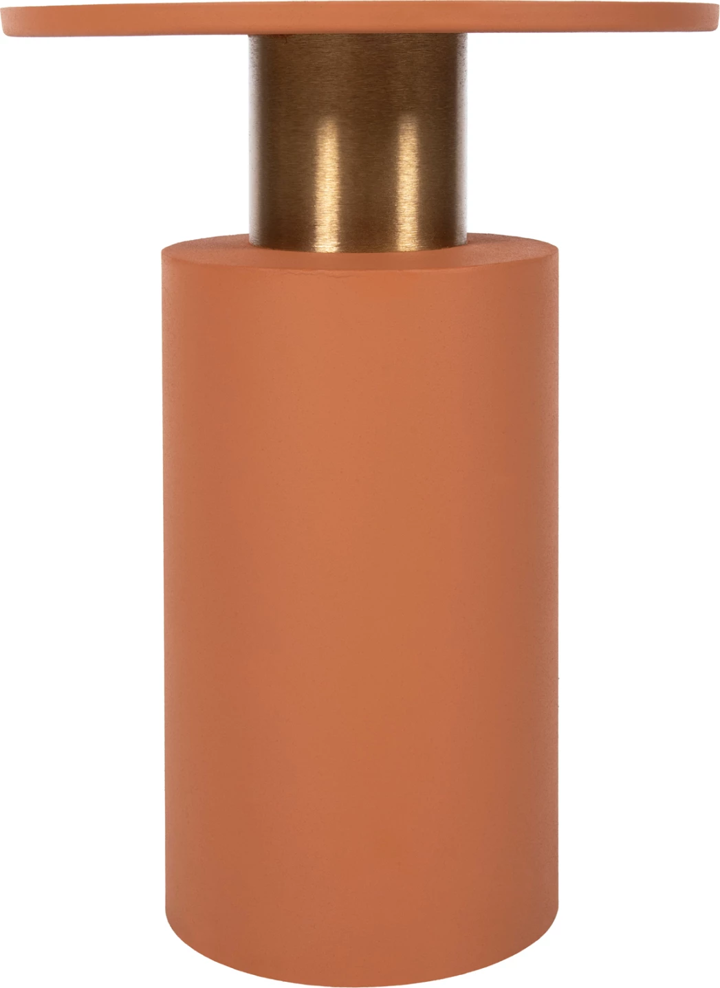 Tavolinë anësore PUNJAB FH4239.08 metalike, ngjyrë portokalli-ari/bronz Φ36x47H cm