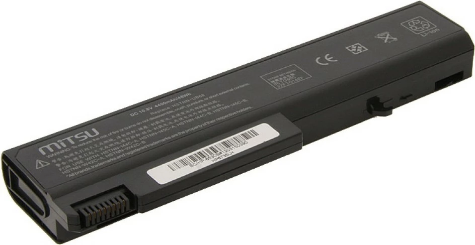 Bateri laptop Mitsu BC/HP-6530B, 4400 mAh, 10.8-11.1V, për HP/Compaq, e zezë