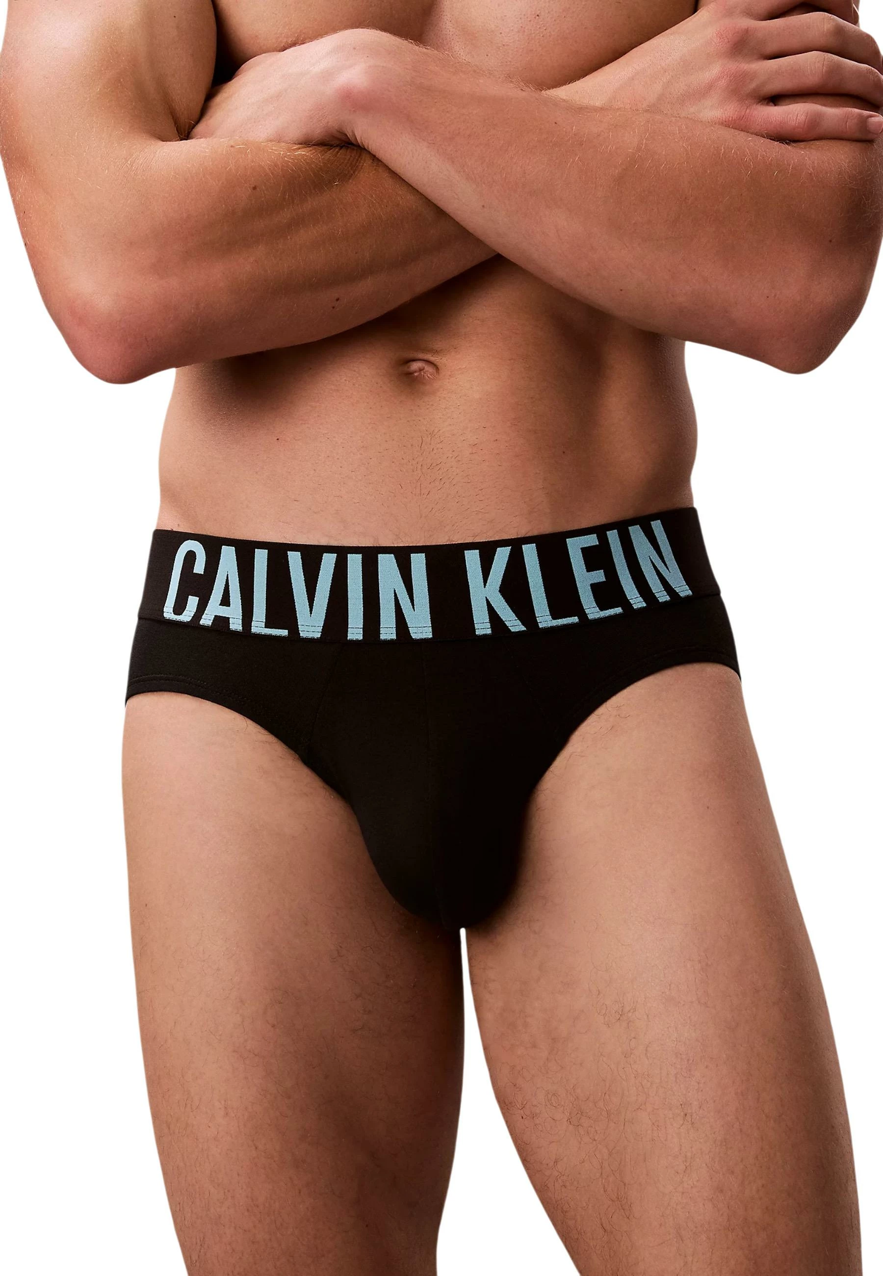 Të brendshme për meshkuj Calvin Klein Underwear Hip Brief 3PK 000NB3607A, të zeza/gri [Madhësia: XS]