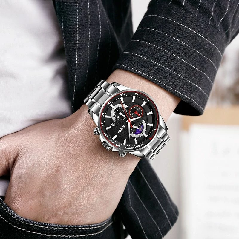 Orë dore për meshkuj Skmei, argjendtë