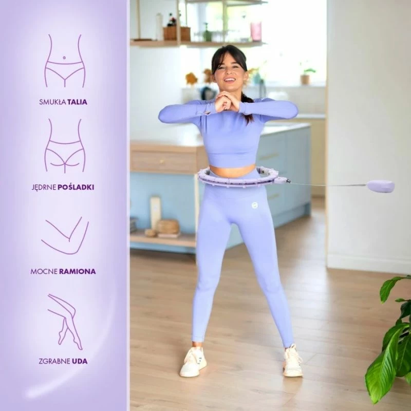 Hula hoop për fitnes HMS, vjollcë