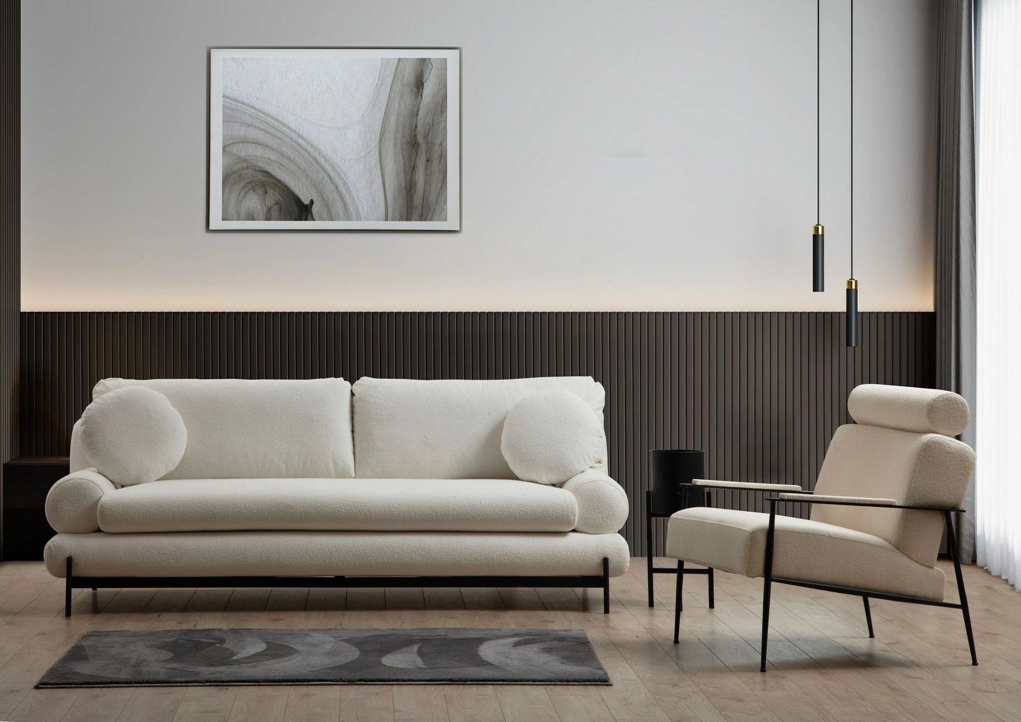 Kauç 3-ulës, Atelier del Sofa, Livorno, i bardhë