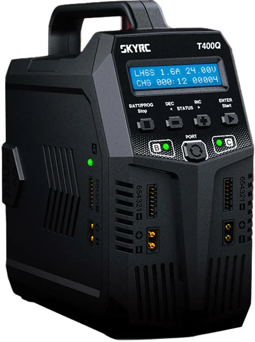 Karikues SkyRC T400Q, 4 porta, 100W, 12A, i zi