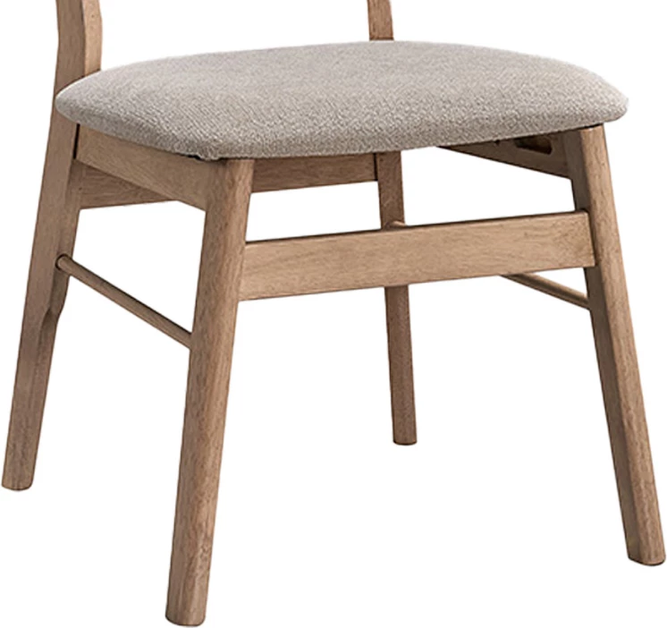 Karrige Cairo prej druri kauçuku, ngjyrë natyrale-bezhë, set prej 2 copash, 47x47x76cm