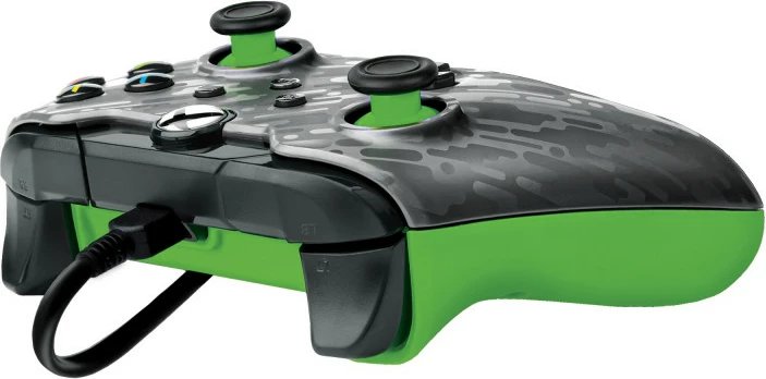 Kontroller i telit PDP Xbox Carbon, kabllo 2.5 m, 3.5 mm jack, kompatibil me Xbox Series X|S/Xbox One/Windows 10/11, Carbon/Neon Green