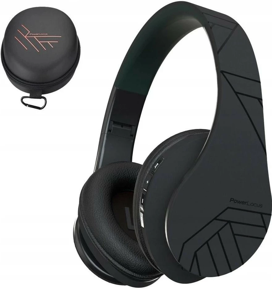 Kufje PowerLocus P2, Bluetooth 5.3, microSD, radio FM, të zeza