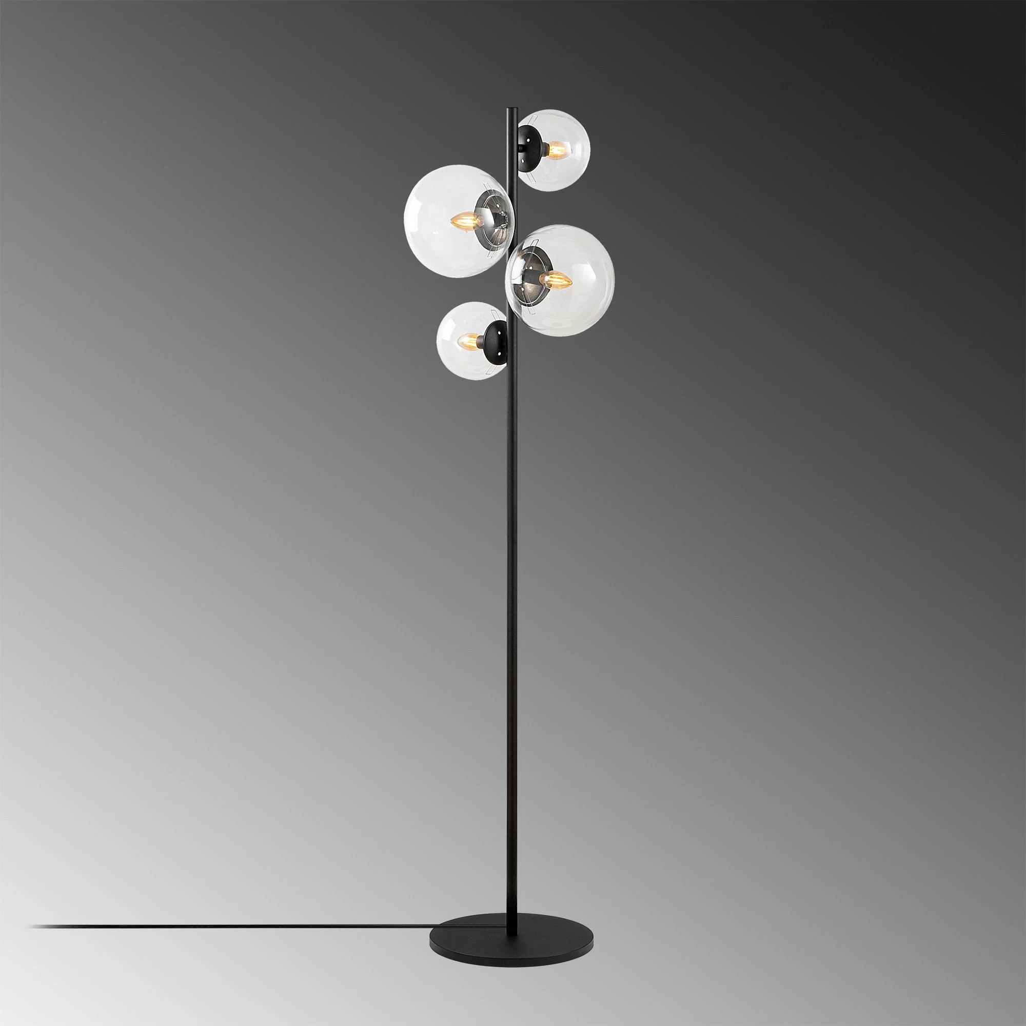 Llambë dyshemeje Opviq, Fazli - 10522, ngjyrë e zezë