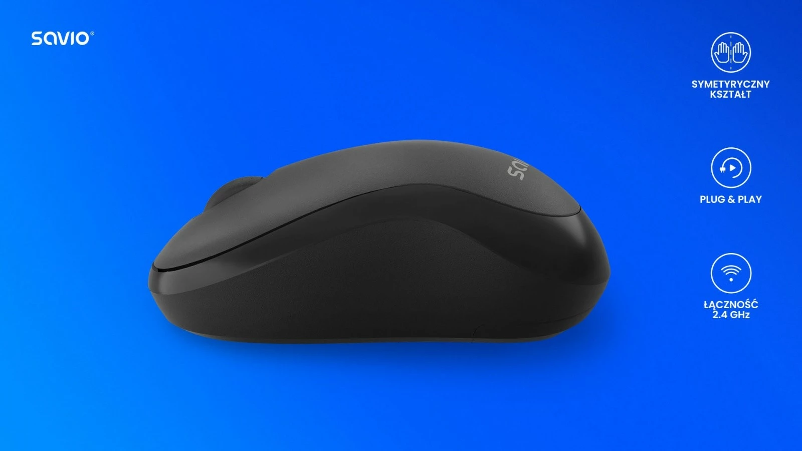 Maus pa tela Savio MB-03, USB, i zi