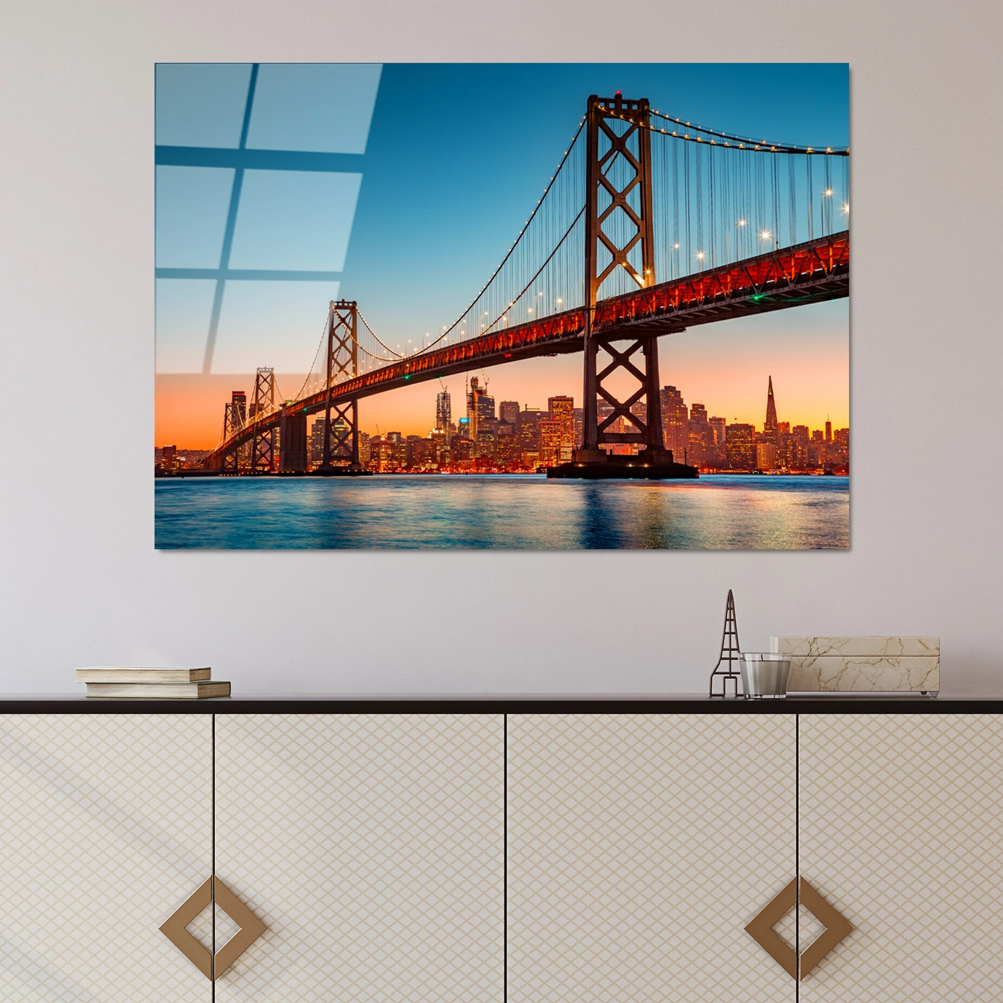 Pikturë dekorative prej xhami të temperuar, Wallity UV-170, shumëngjyrëshe, 70x100cm