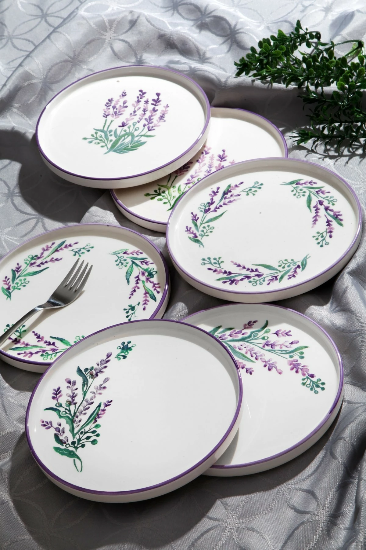 Set pjatash ëmbëlsirash, 6 copë, Hermia, Tokyo Lavanda